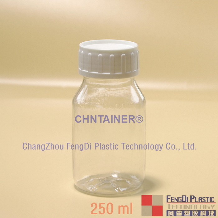 250 ml PET -Flaschen mit 46 -mm -Rippenverschluss