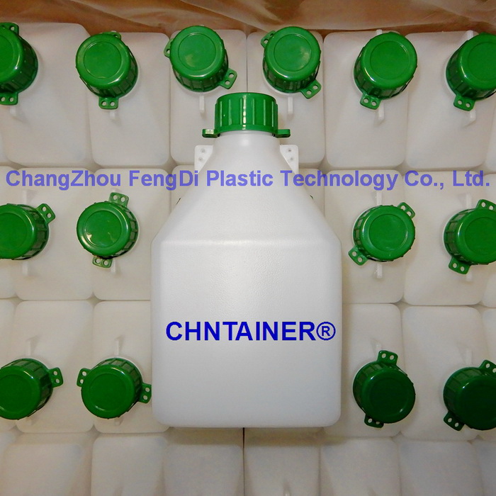 1-Liter-Heizöl-Probenflasche mit grüner Kappe